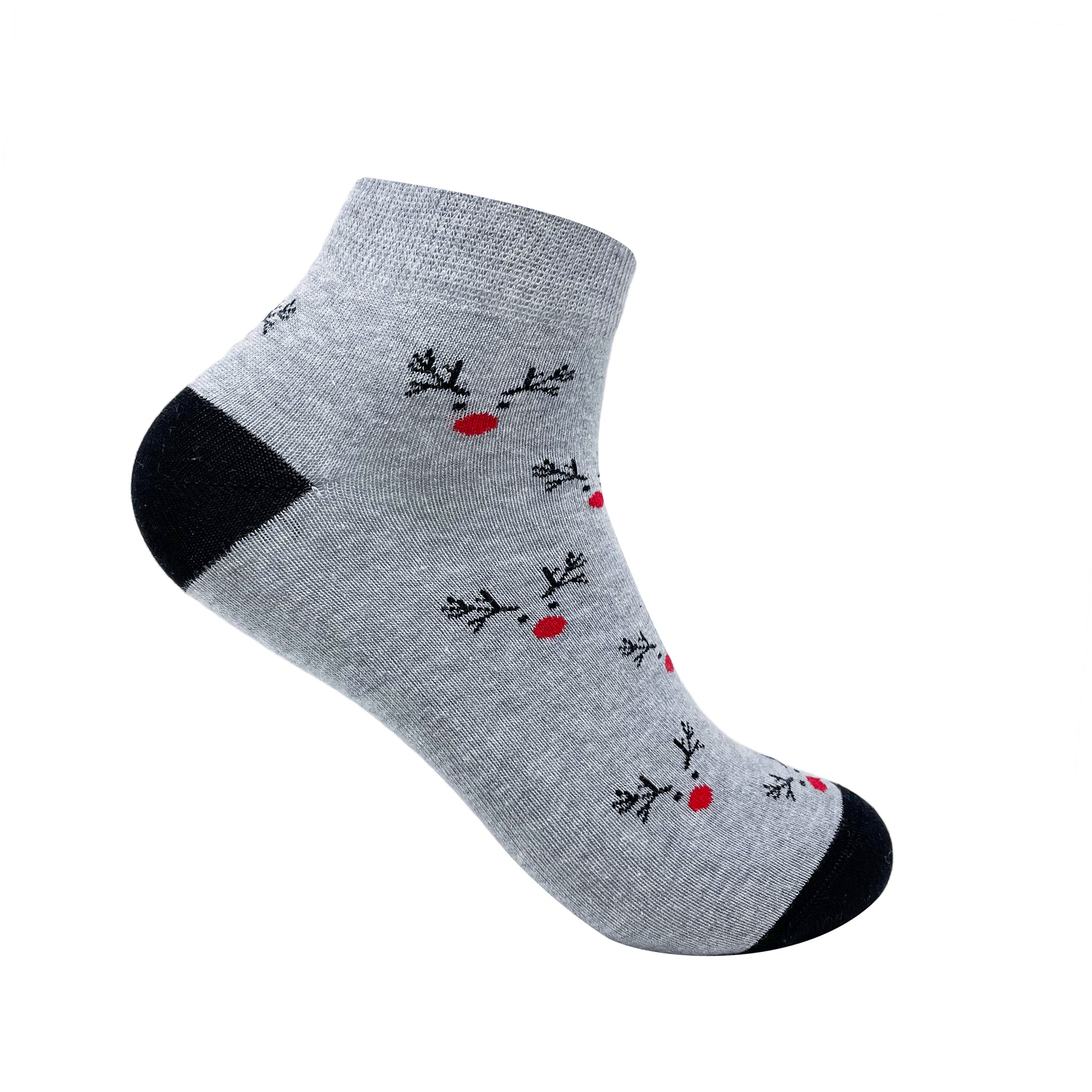 Red Nose Rudolph Ankle Socks For Men