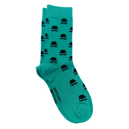 Men & Moustache Men's Crew Socks - Green