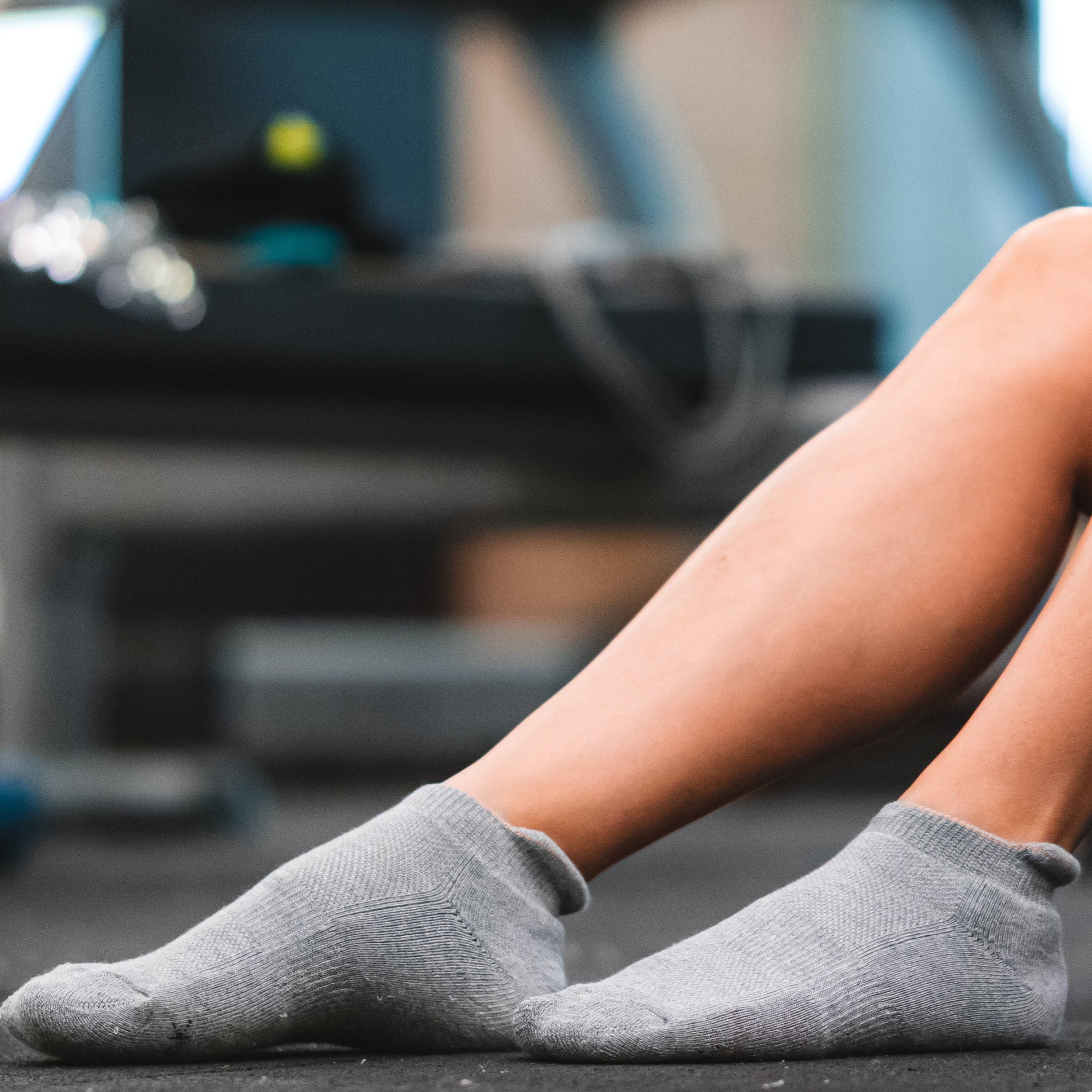 Bamboo Sports Socks For Women - Light Grey Melange