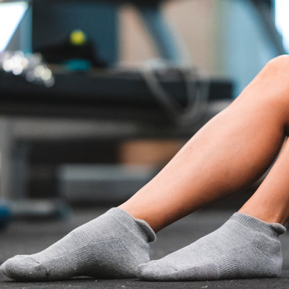 Bamboo Sports Socks For Women - Light Grey Melange
