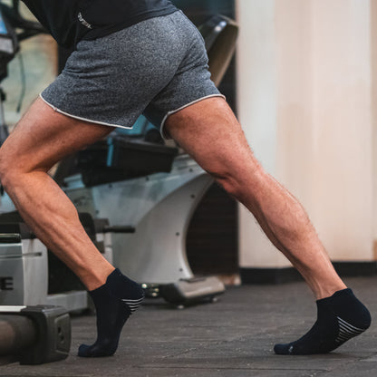 Navy Blue Bamboo Sports Socks For Men