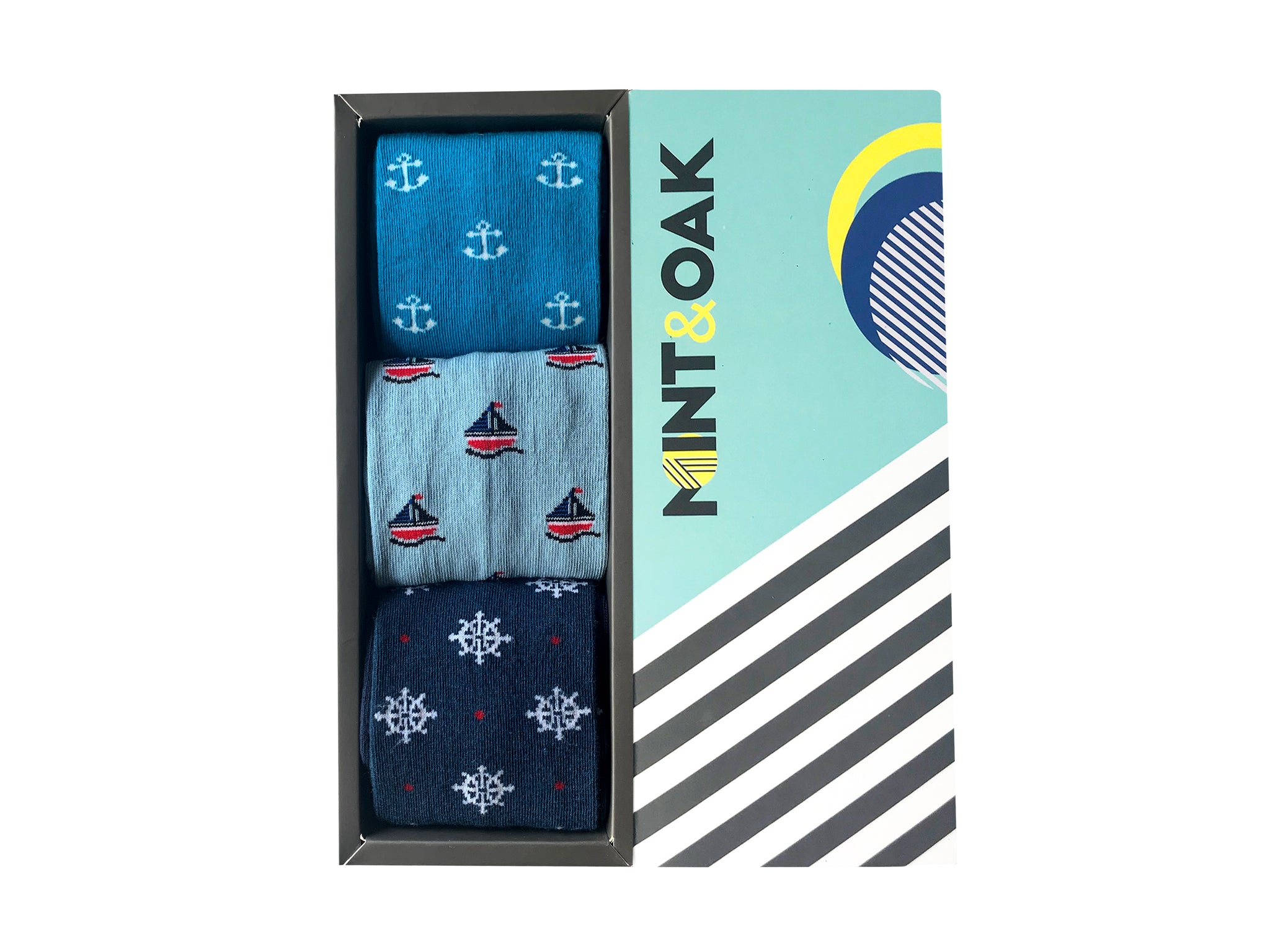 Giftbox of 3 - Ahoy Mate - Mint & Oak