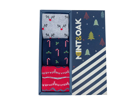 Giftbox of 3 - Merry Socks-Mas for men