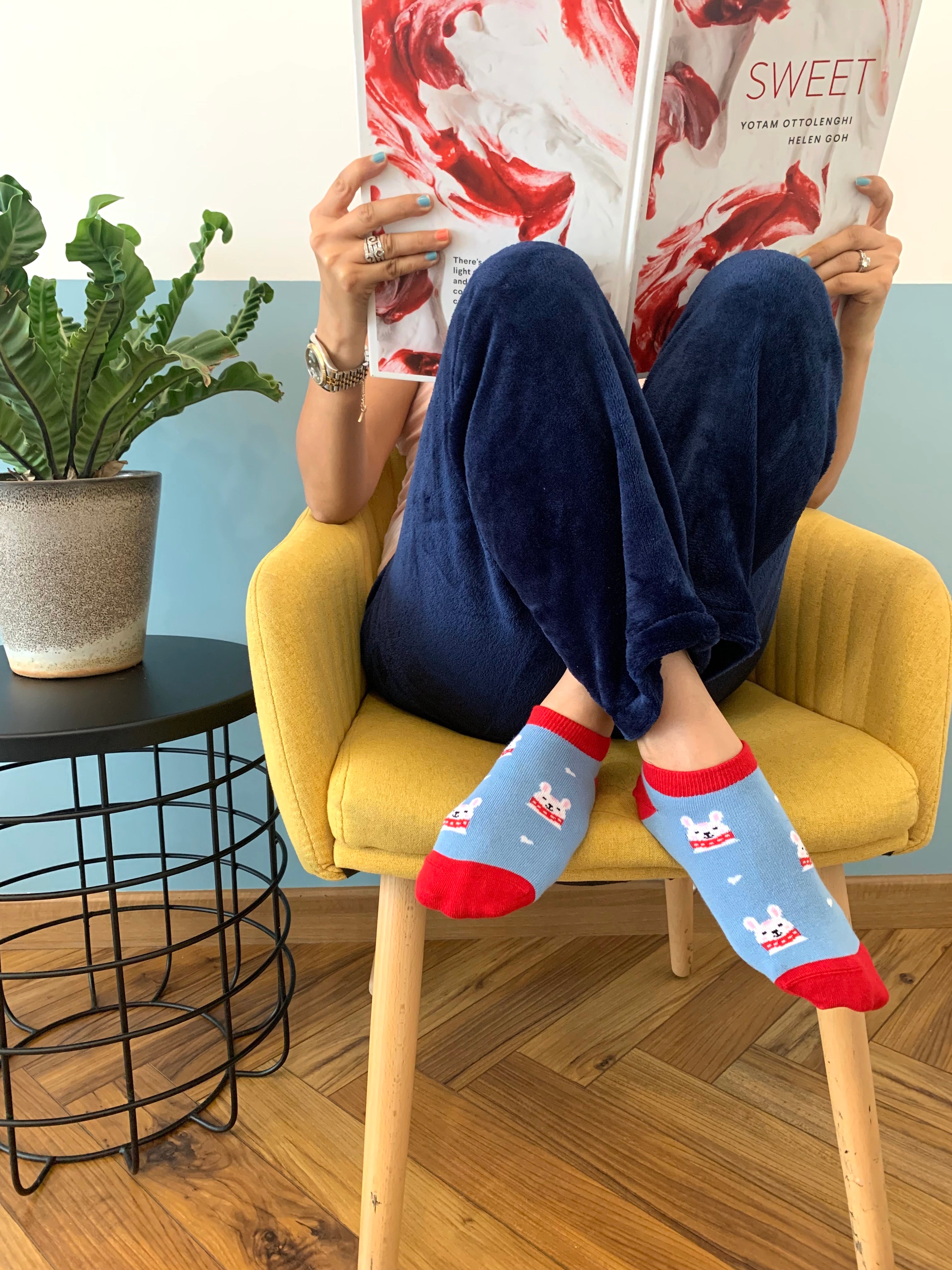 Christmas Vibes Set of 5 Ankle Socks for Women