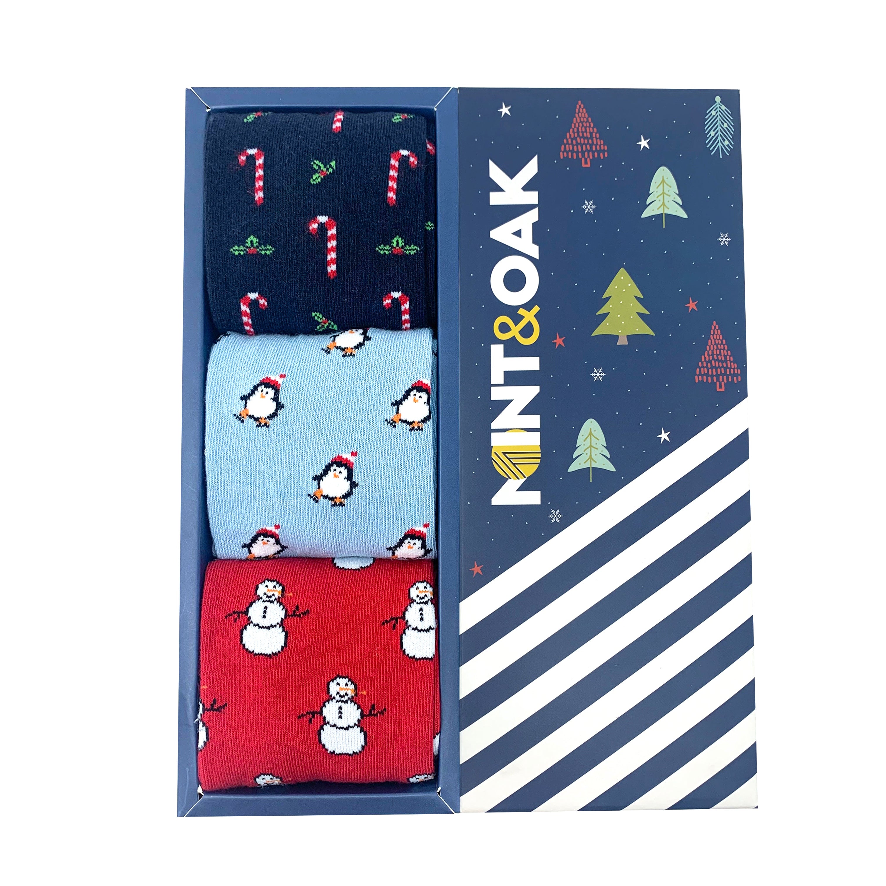 Secret Santa Set-of-3 Crew Socks for Men