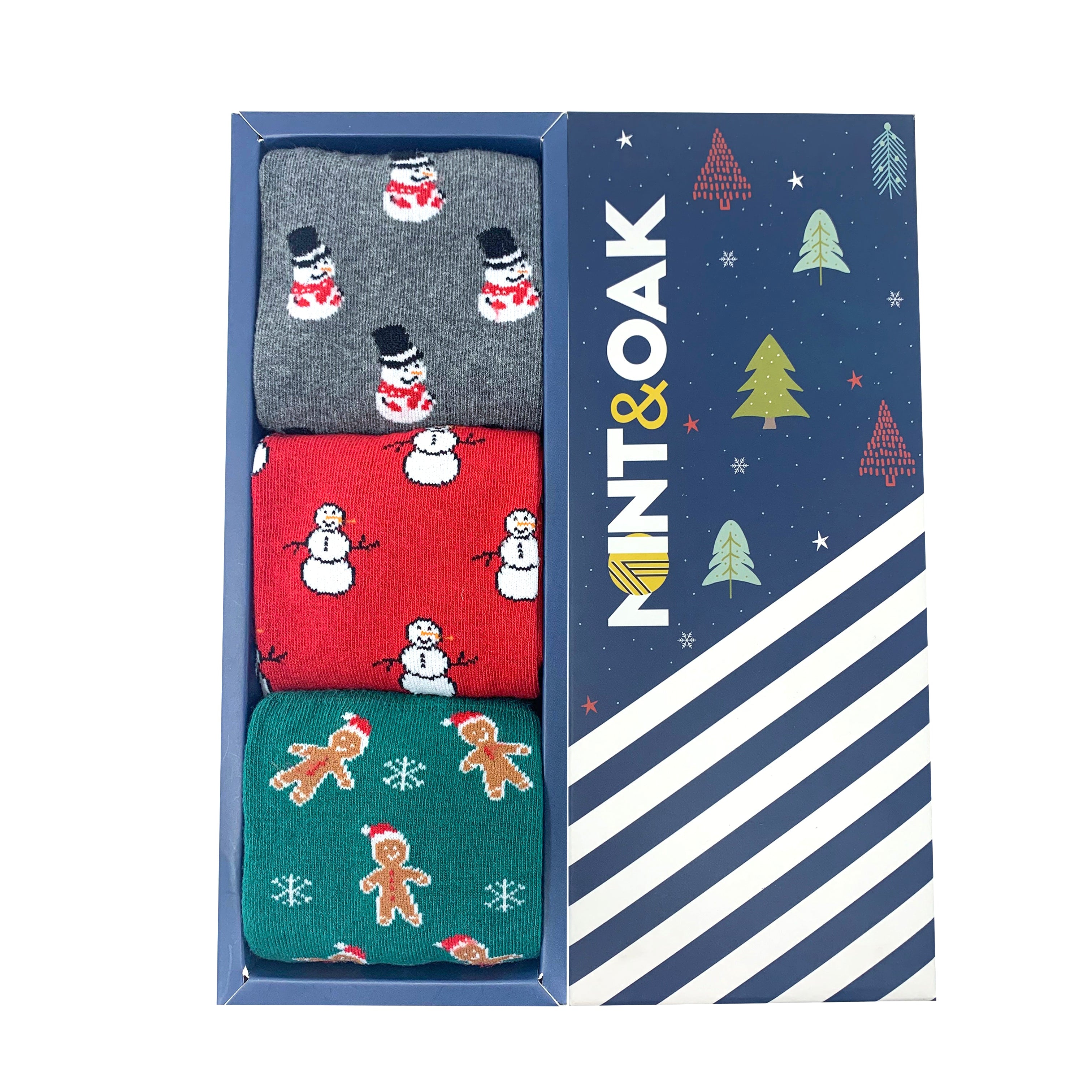 Xmas Fun Set-of-3 Crew Socks for Men