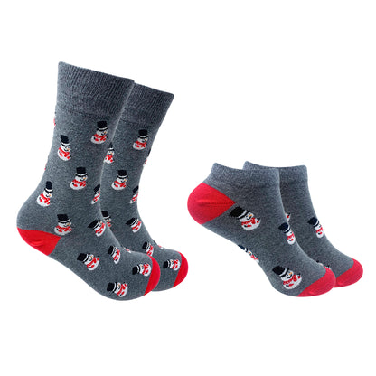 Roly Poly Snowman Men & Women Matching Socks