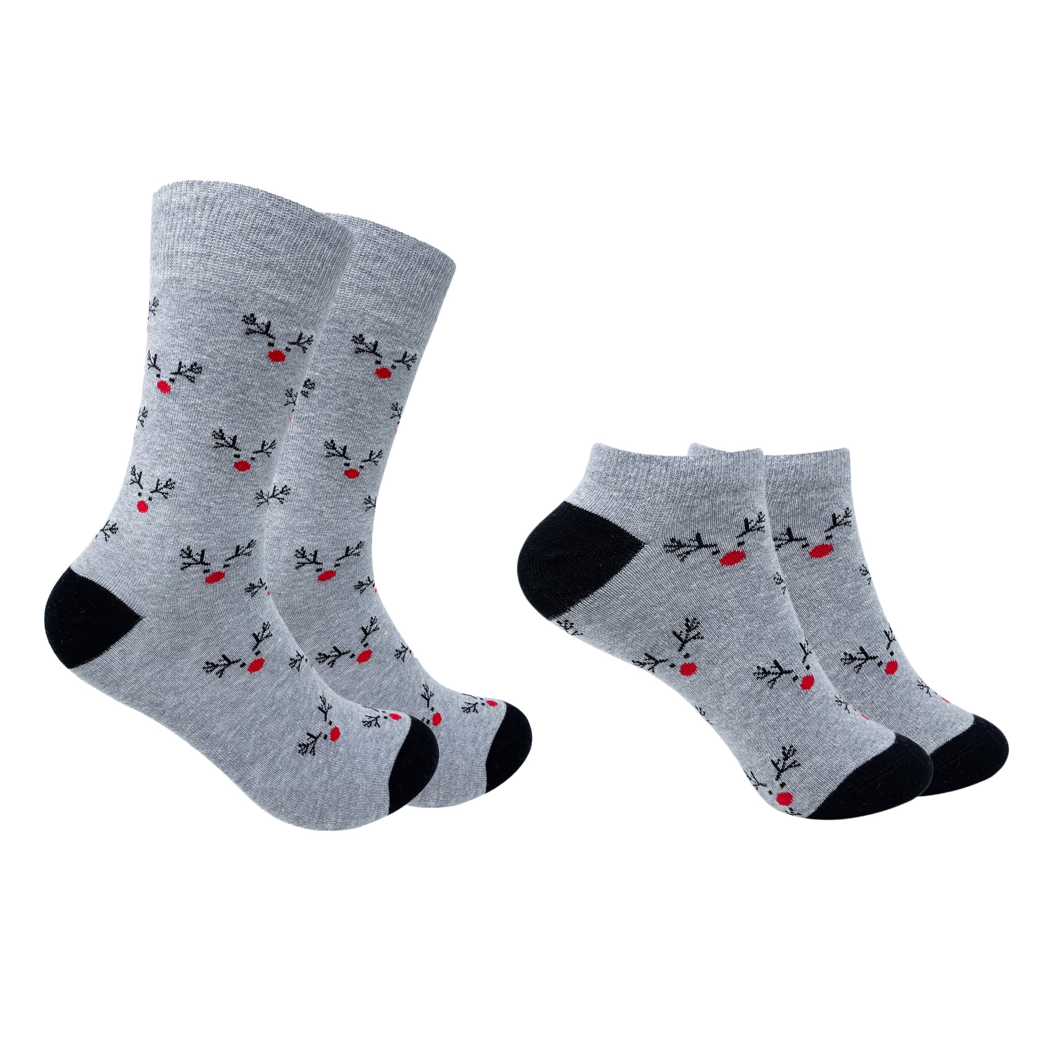 Red Nose Rudolph Men & Women Matching Socks