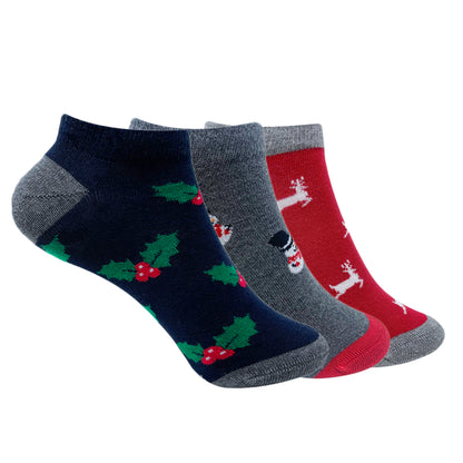 The Holiday Staple Set-of-3 Ankle Socks for Women