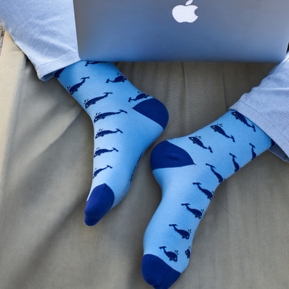 Water Love Set-of-3 Crew Socks for Men