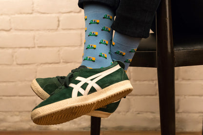 SIMPLY BLUE Set-of-3 Crew Socks for Men