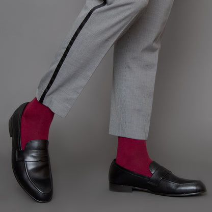 Solids Set-of-3 Crew Socks for Men