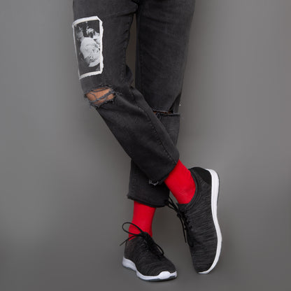 Solids Set-of-3 Crew Socks for Men