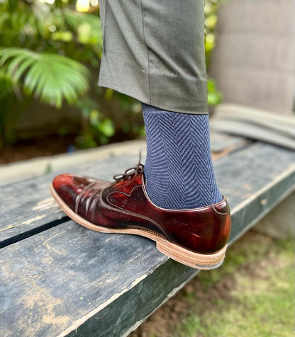 Peek-A-Red Set-of-3 Crew Socks for Men