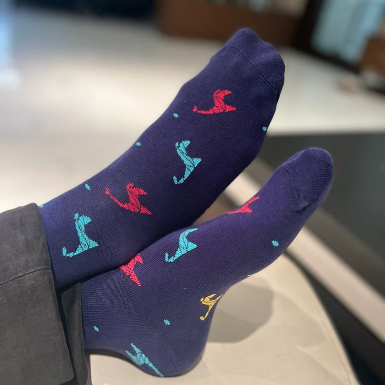 Origami Giraffe Socks For Men