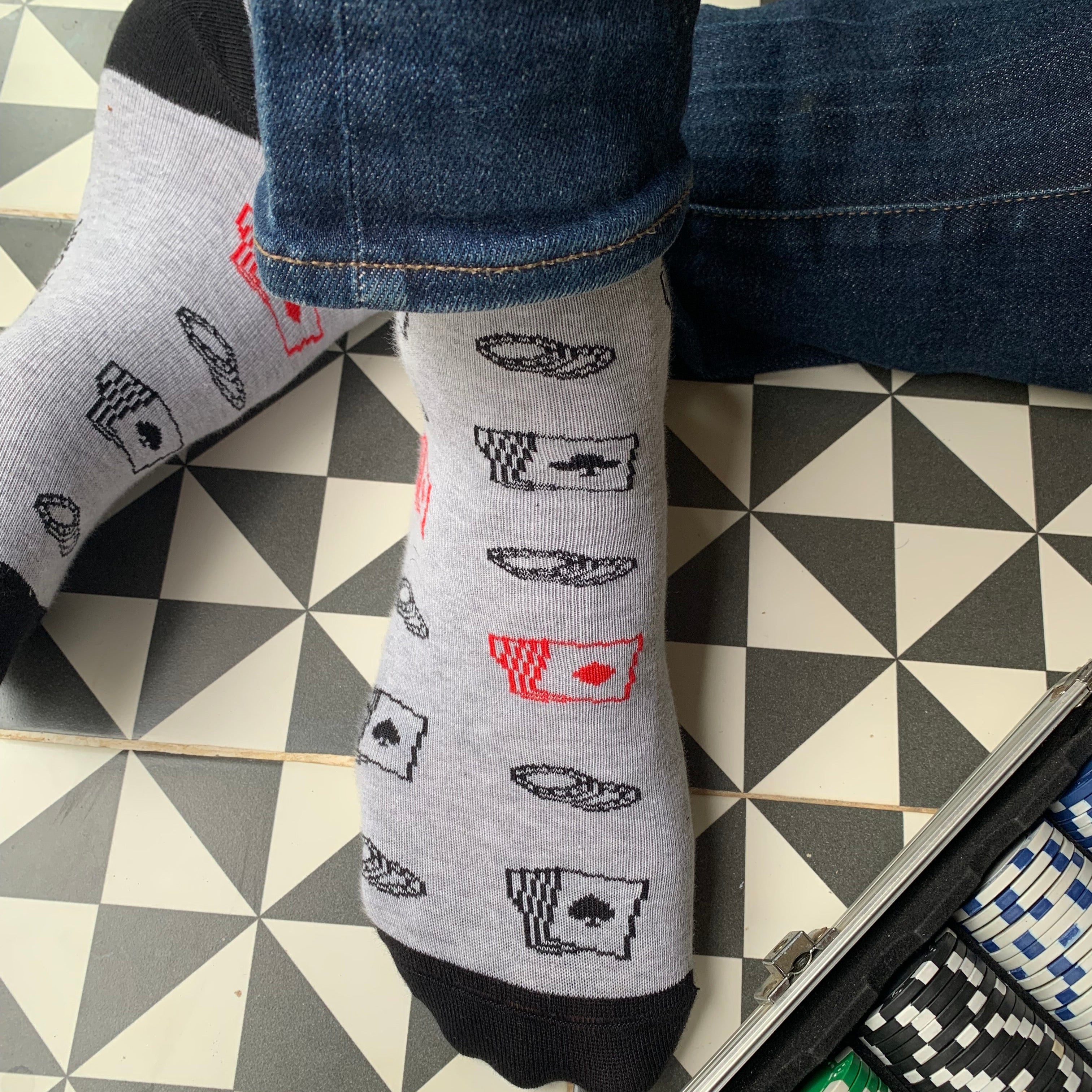 Poker Men's Crew Socks